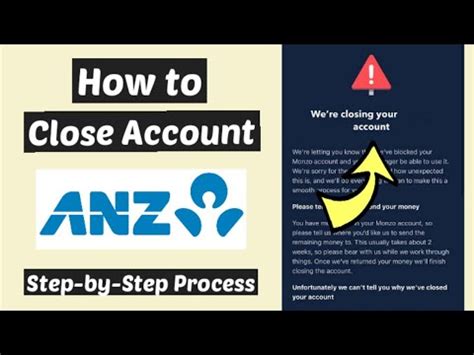 close account anz